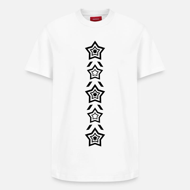 Sternenreihe - Relaxed Unisex Supima Cotton T-Shirt – von SPREAD - Weiß