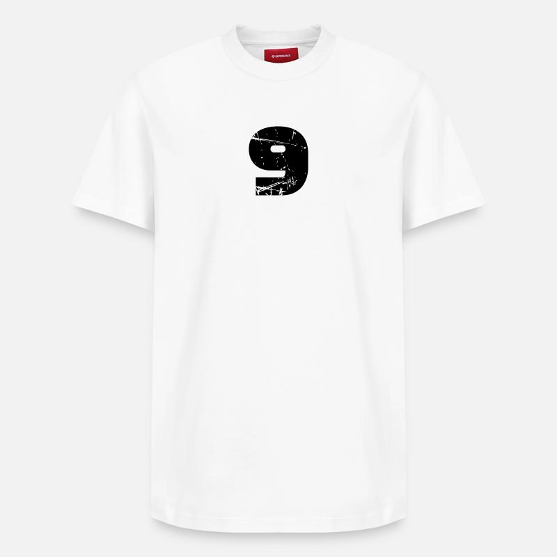 9 - Relaxed Unisex Supima Cotton T-Shirt – von SPREAD - Weiß