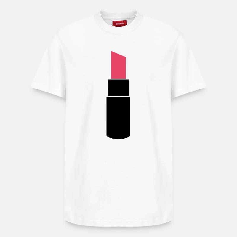 Rouge à lèvres - T-shirt unisexe décontracté en coton Supima – de SPREAD - blanc