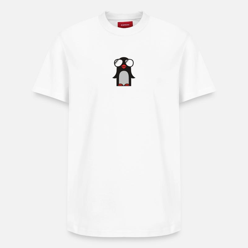 funky pinguin - T-shirt unisexe décontracté en coton Supima – de SPREAD - blanc