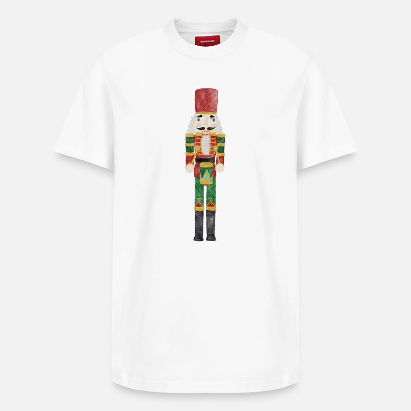 Casse-Noisette Aquarelle - T-shirt unisexe décontracté en coton Supima – de SPREAD - blanc