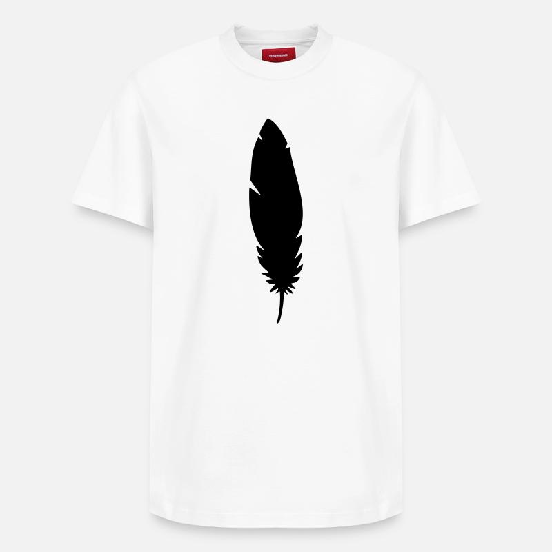 Feather - Relaxed Unisex Supima Cotton T-Shirt – by SPREAD - white