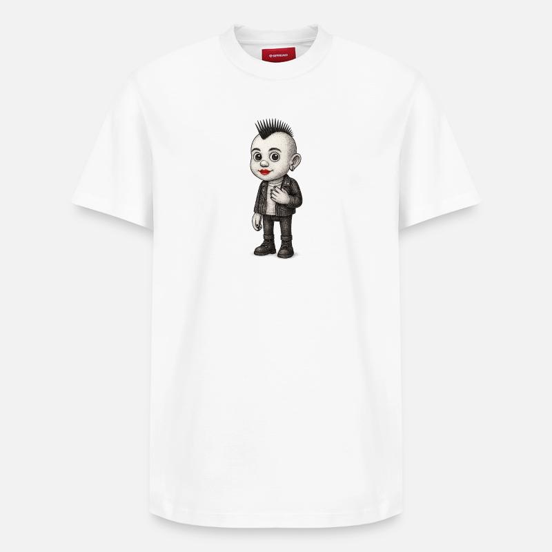 Enfant Punker - T-shirt unisexe décontracté en coton Supima – de SPREAD - blanc