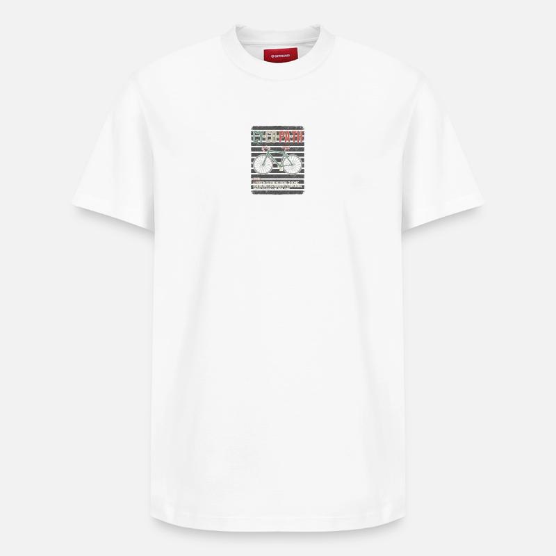 Hymne vélo cyclopathe - T-shirt unisexe décontracté en coton Supima – de SPREAD - blanc