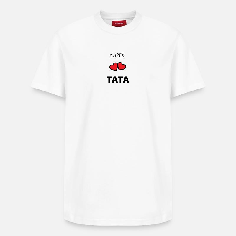 Super tata - T-shirt unisexe décontracté en coton Supima – de SPREAD - blanc