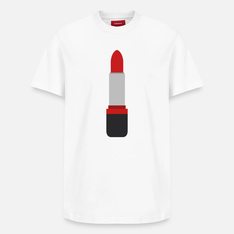 Rouge à lèvres - T-shirt unisexe décontracté en coton Supima – de SPREAD - blanc