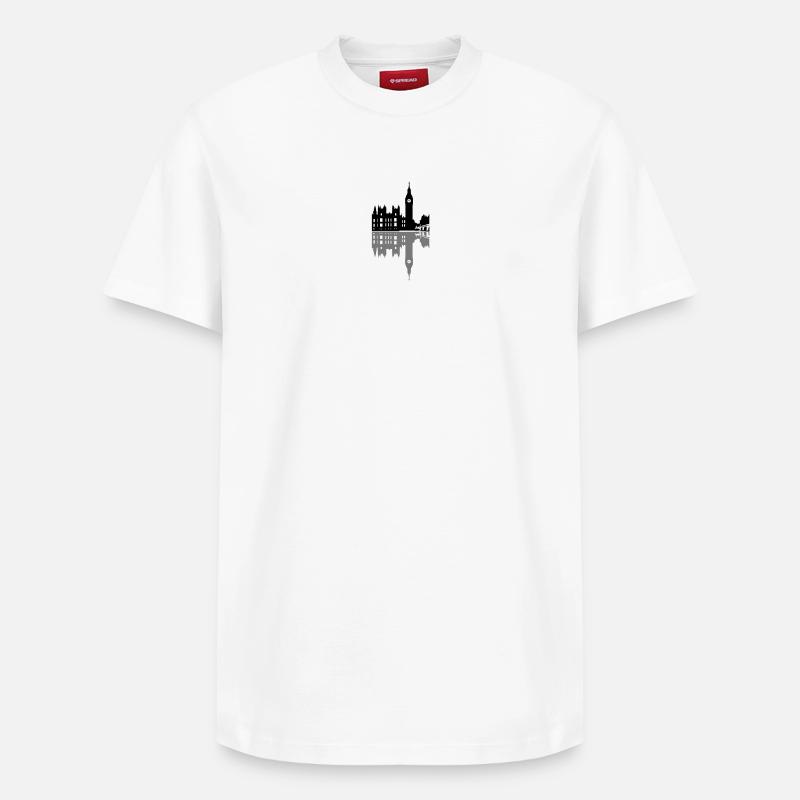 big_ben - T-shirt unisexe décontracté en coton Supima – de SPREAD - blanc