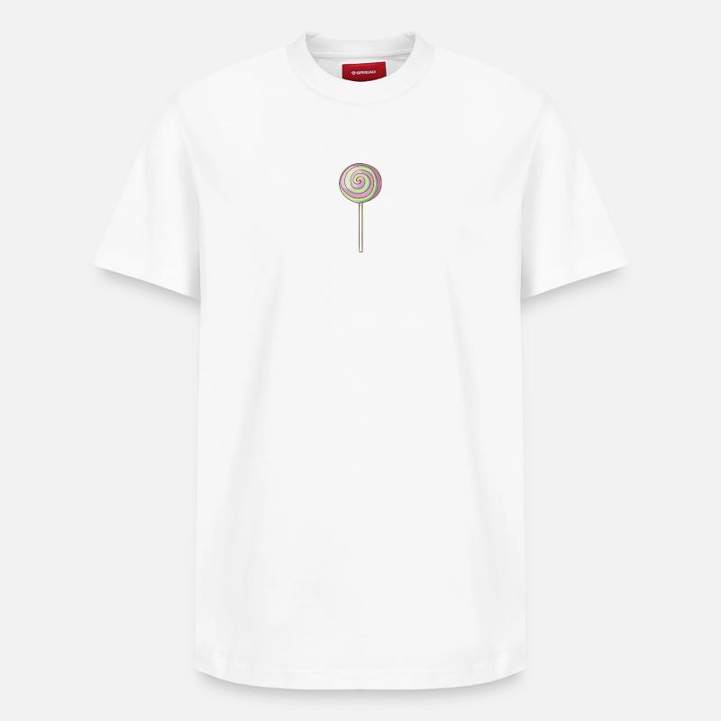 Des sucettes - T-shirt unisexe décontracté en coton Supima – de SPREAD - blanc