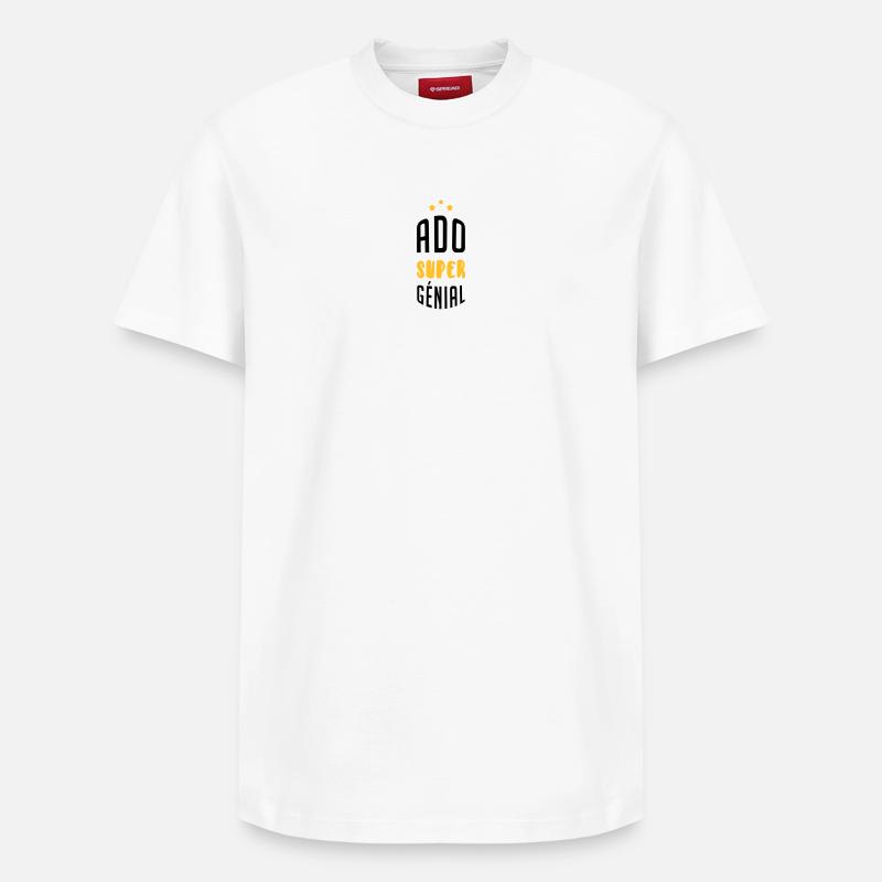 adolescent / enfant / ado / adolescente - T-shirt unisexe décontracté en coton Supima – de SPREAD - blanc