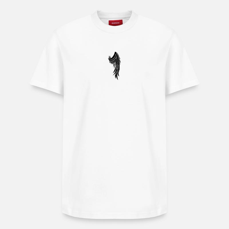 Aile d’ange - T-shirt unisexe décontracté en coton Supima – de SPREAD - blanc