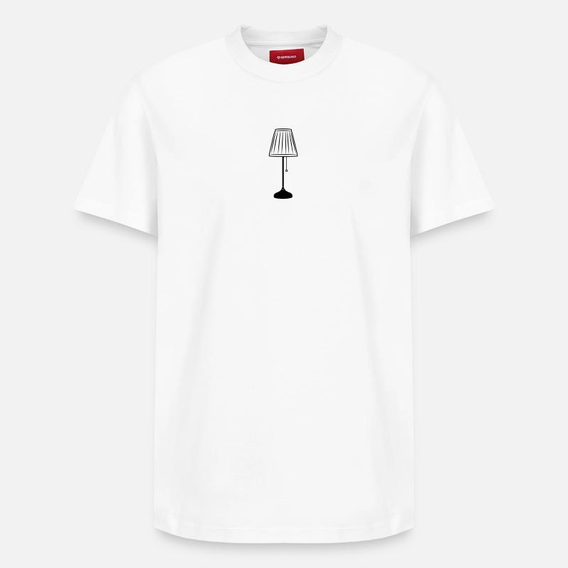 Lampes d’éclairage de salon - T-shirt unisexe décontracté en coton Supima – de SPREAD - blanc