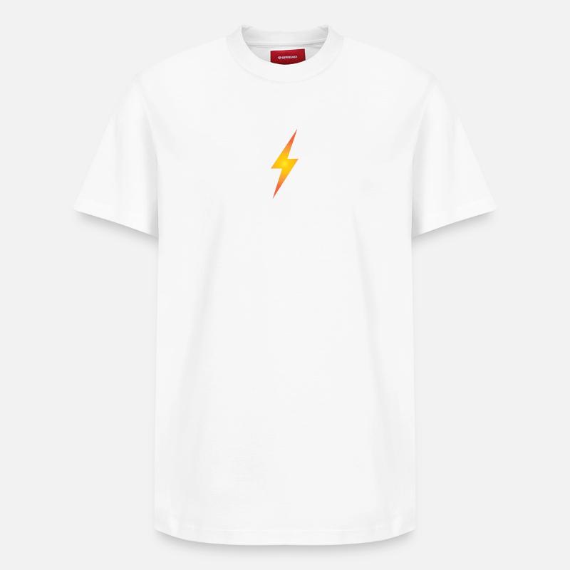 Eclair dégradé jaune - T-shirt unisexe décontracté en coton Supima – de SPREAD - blanc