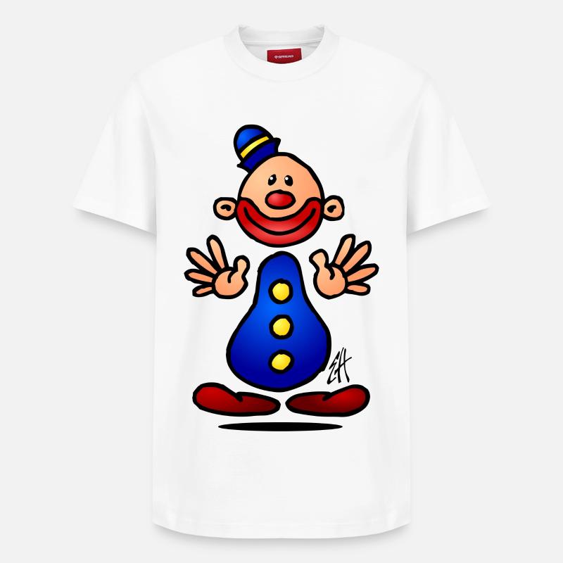 Bouffon - T-shirt unisexe décontracté en coton Supima – de SPREAD - blanc