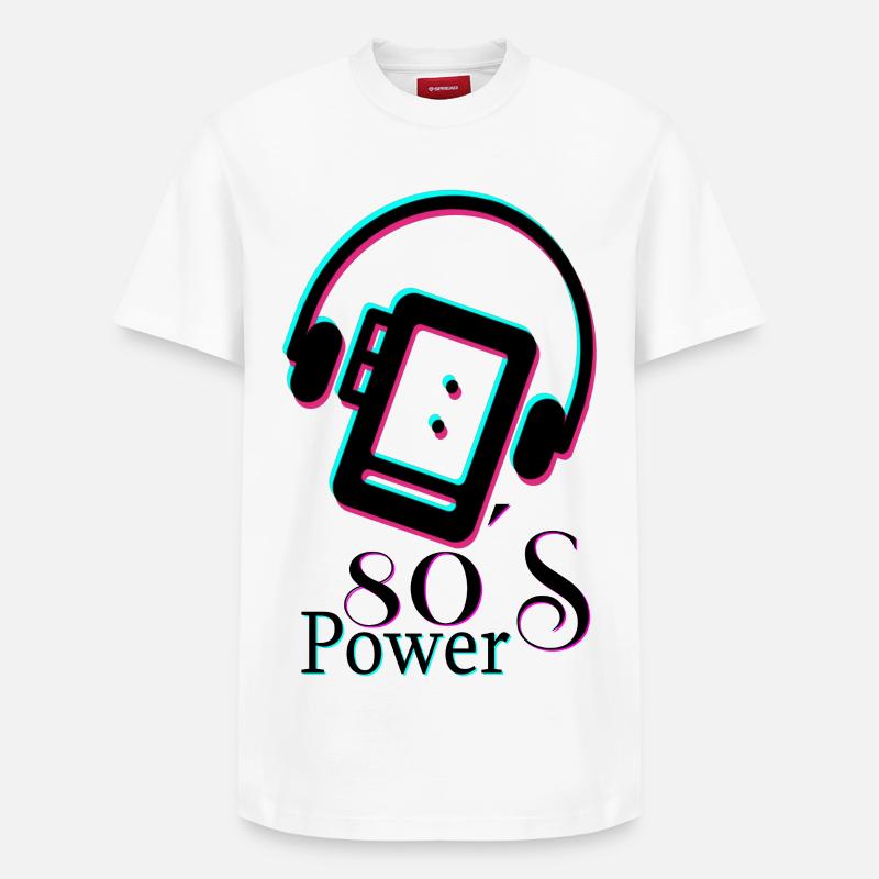 Puissance 80 - T-shirt unisexe décontracté en coton Supima – de SPREAD - blanc