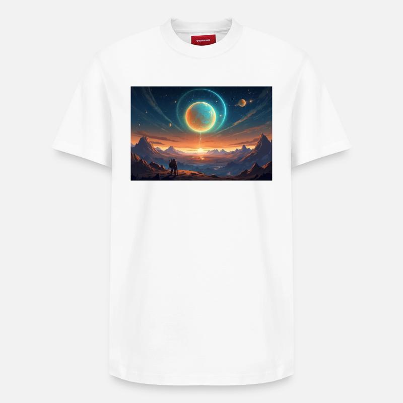 Helldivers Planet X - Relaxed Unisex Supima Cotton T-Shirt – von SPREAD - Weiß
