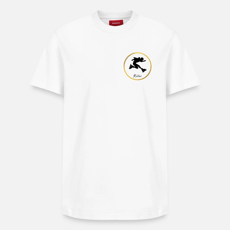 Roller - T-shirt unisexe décontracté en coton Supima – de SPREAD - blanc