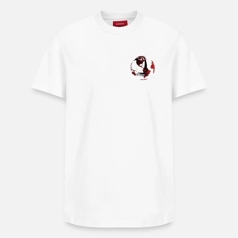 Globe Windsurf - T-shirt unisexe décontracté en coton Supima – de SPREAD - blanc