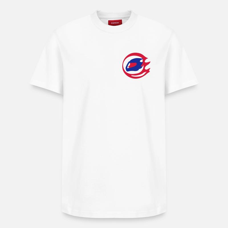 motor sport - T-shirt unisexe décontracté en coton Supima – de SPREAD - blanc
