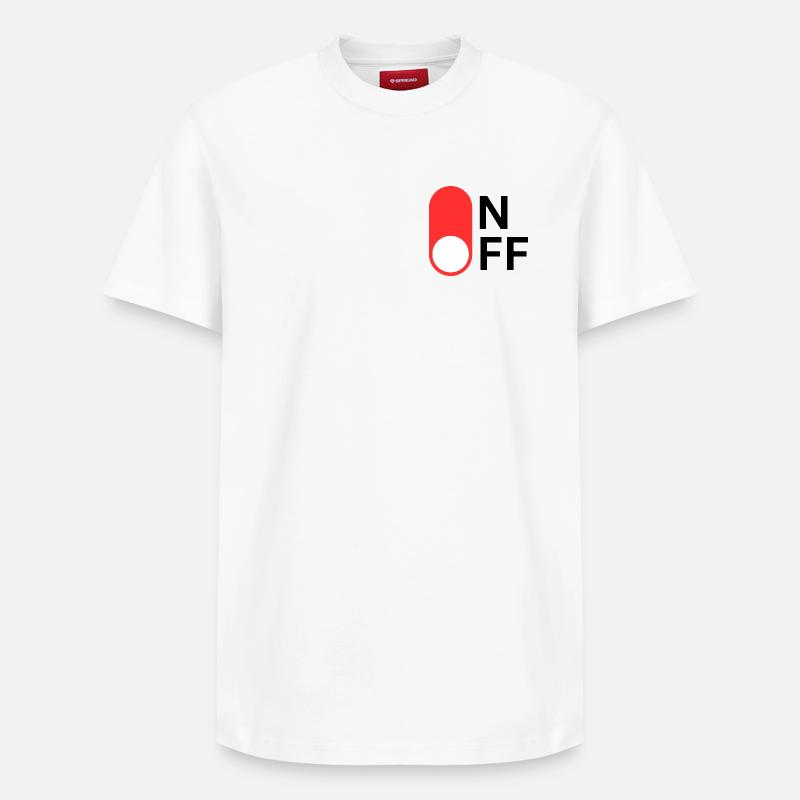 Mode ON/OFF - T-shirt unisexe décontracté en coton Supima – de SPREAD - blanc