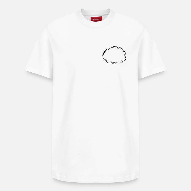 Wolke - Relaxed Unisex Supima Cotton T-Shirt – von SPREAD - Weiß