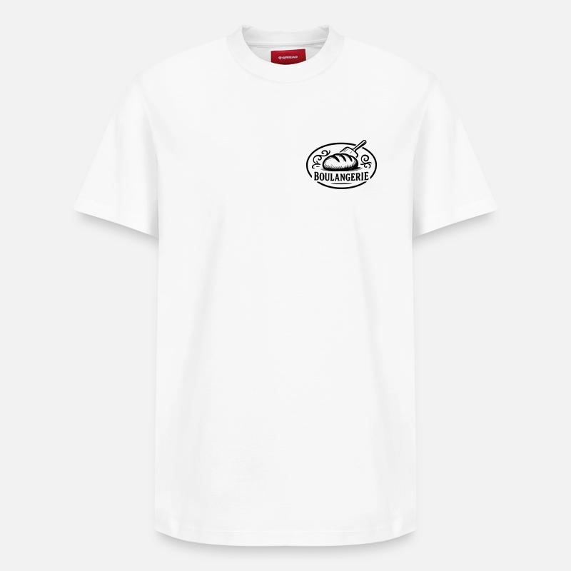 Boulangerie - T-shirt unisexe décontracté en coton Supima – de SPREAD - blanc