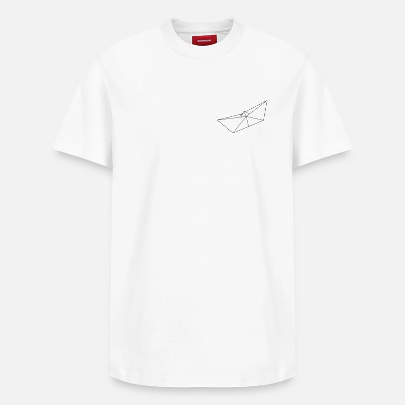 boot - Relaxed Unisex Supima Cotton T-Shirt – von SPREAD - Weiß