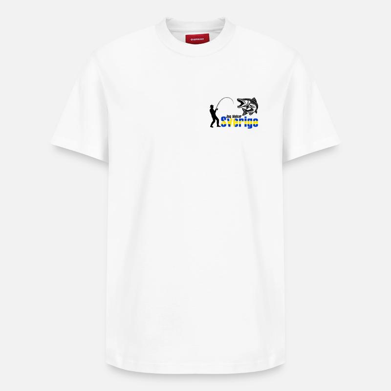 Pêcheurs de brochet - T-shirt unisexe décontracté en coton Supima – de SPREAD - blanc