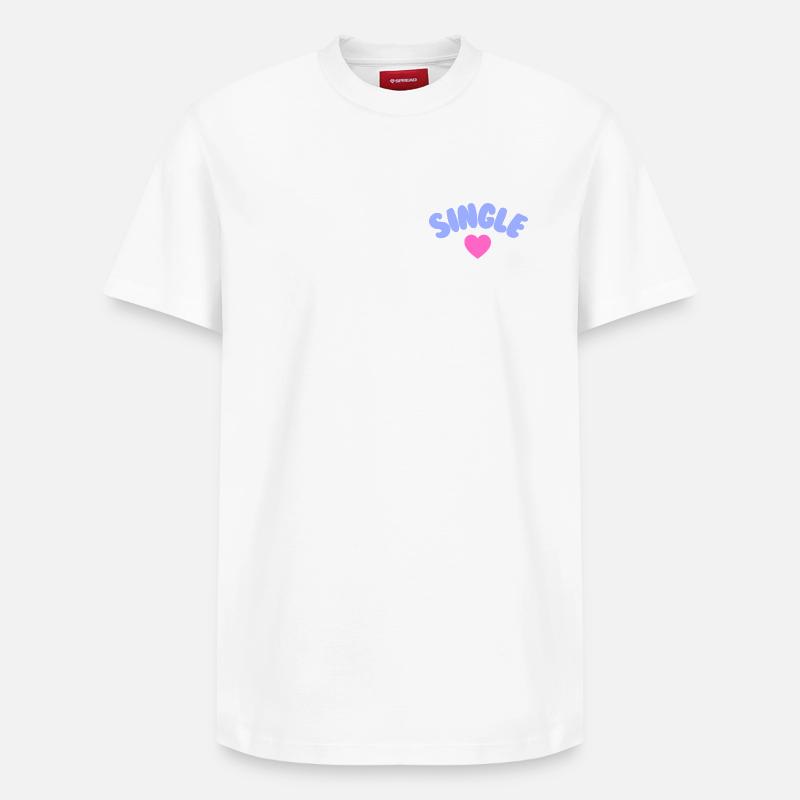 Amour de soi célibataire - T-shirt unisexe décontracté en coton Supima – de SPREAD - blanc