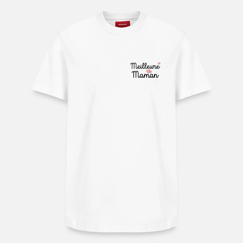 Meilleure Maman - T-shirt unisexe décontracté en coton Supima – de SPREAD - blanc