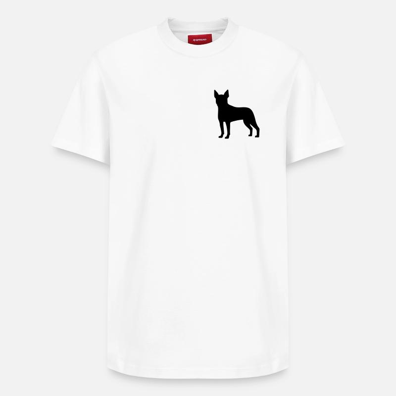 Boston Terrier - Relaxed Unisex Supima Cotton T-Shirt – von SPREAD - Weiß