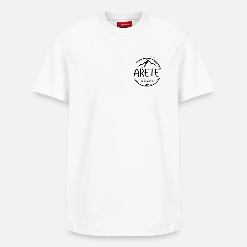 Arete - Eudaimonia - T-shirt unisexe décontracté en coton Supima – de SPREAD - blanc