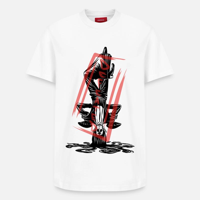 The defeated: Witch Vampire Monster - T-shirt unisexe décontracté en coton Supima – de SPREAD - blanc