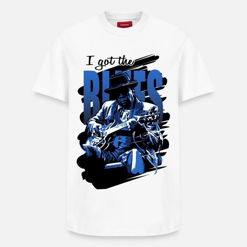 Got the blues - T-shirt unisexe décontracté en coton Supima – de SPREAD - blanc