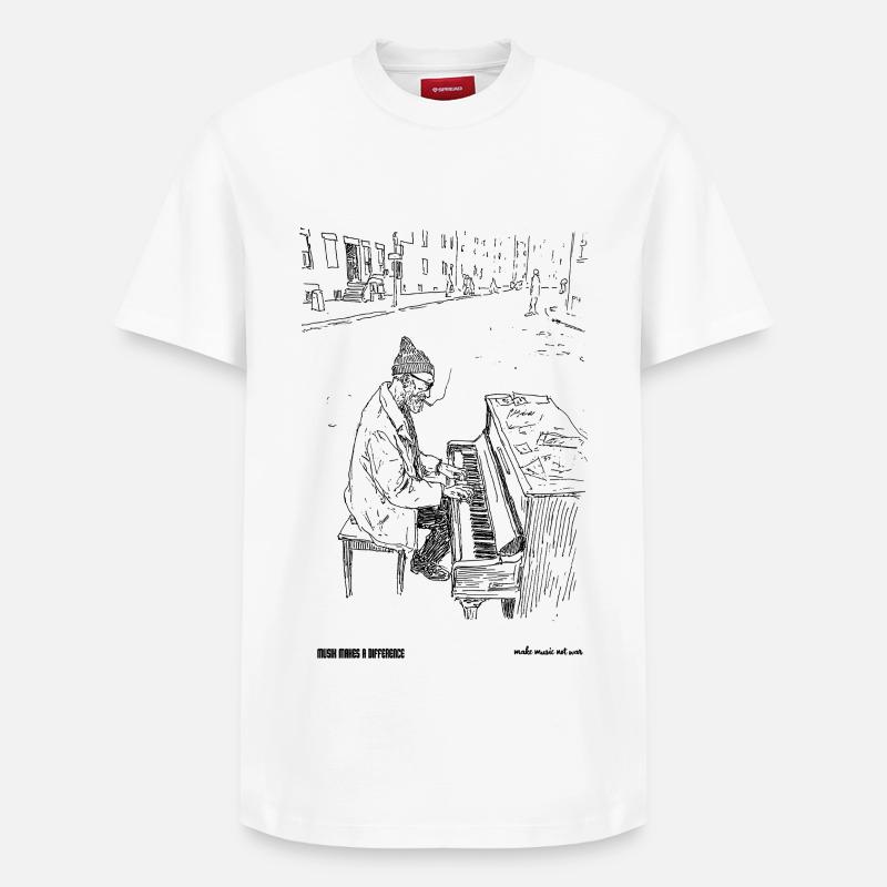 differnce - Relaxed Unisex Supima Cotton T-Shirt – by SPREAD - white