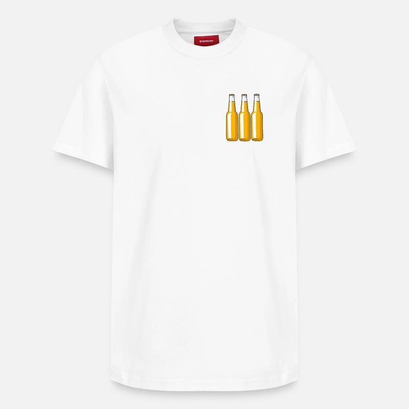 Bière - T-shirt unisexe décontracté en coton Supima – de SPREAD - blanc