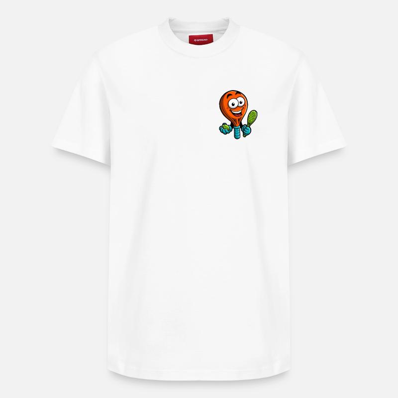Joyeuse Lampe Padel Hero - T-shirt unisexe décontracté en coton Supima – de SPREAD - blanc