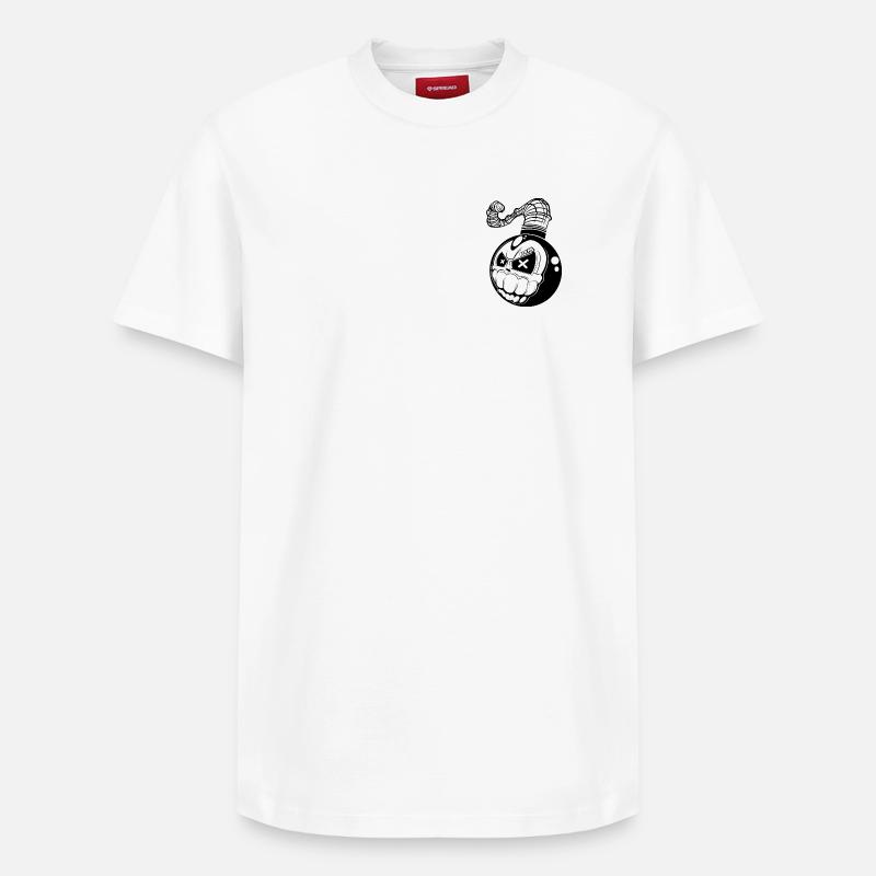 Bombe - T-shirt unisexe décontracté en coton Supima – de SPREAD - blanc