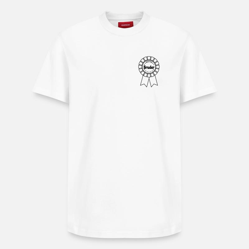 Bester Bruder - Relaxed Unisex Supima Cotton T-Shirt – von SPREAD - Weiß