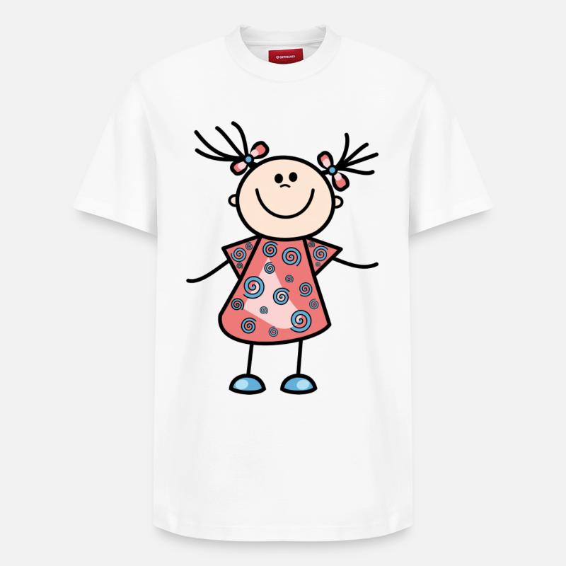 cadeau - T-shirt unisexe décontracté en coton Supima – de SPREAD - blanc