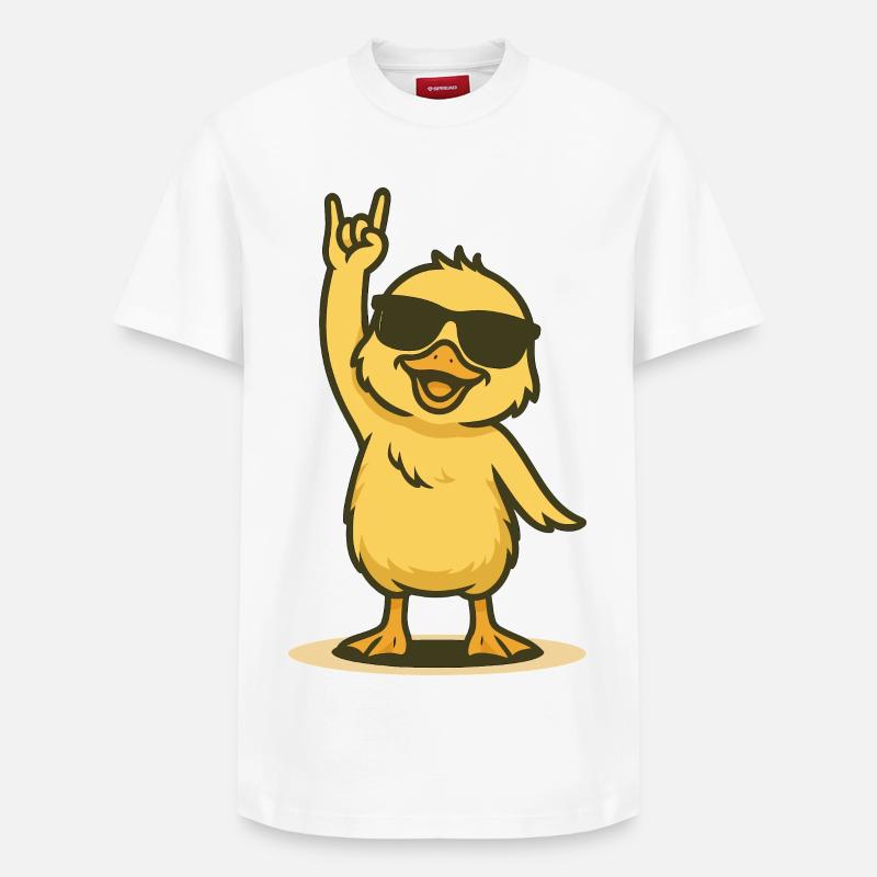 Chair de poule avec style - T-shirt unisexe décontracté en coton Supima – de SPREAD - blanc