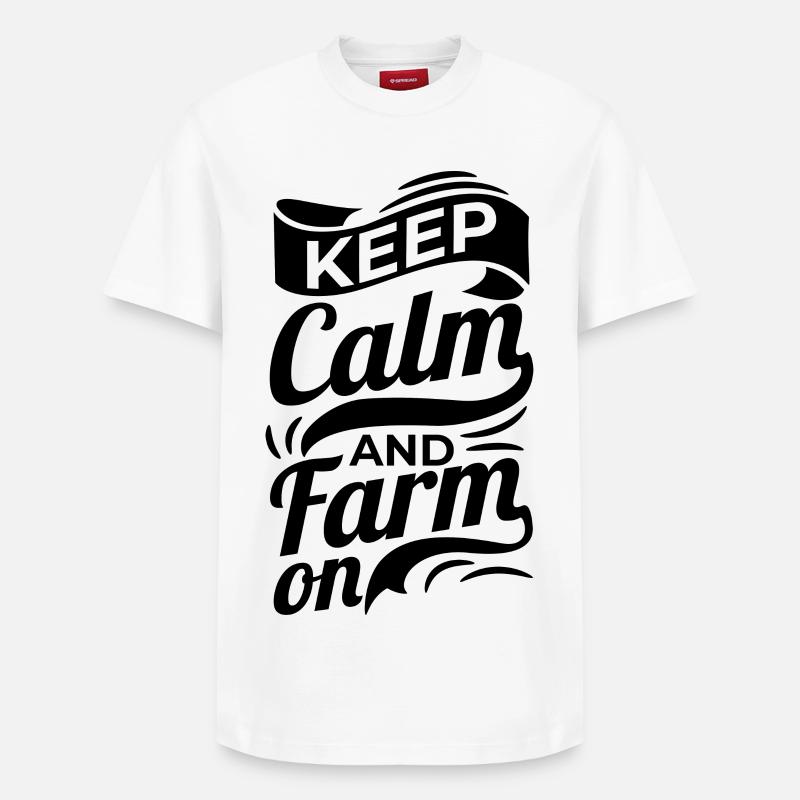 Bauer Spruch - Relaxed Unisex Supima Cotton T-Shirt – von SPREAD - Weiß