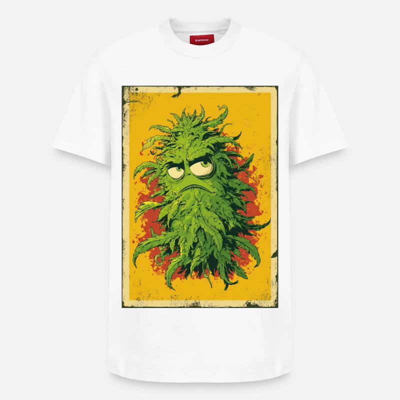Grummelblatt Pop Art Cannabis - T-shirt unisexe décontracté en coton Supima – de SPREAD - blanc
