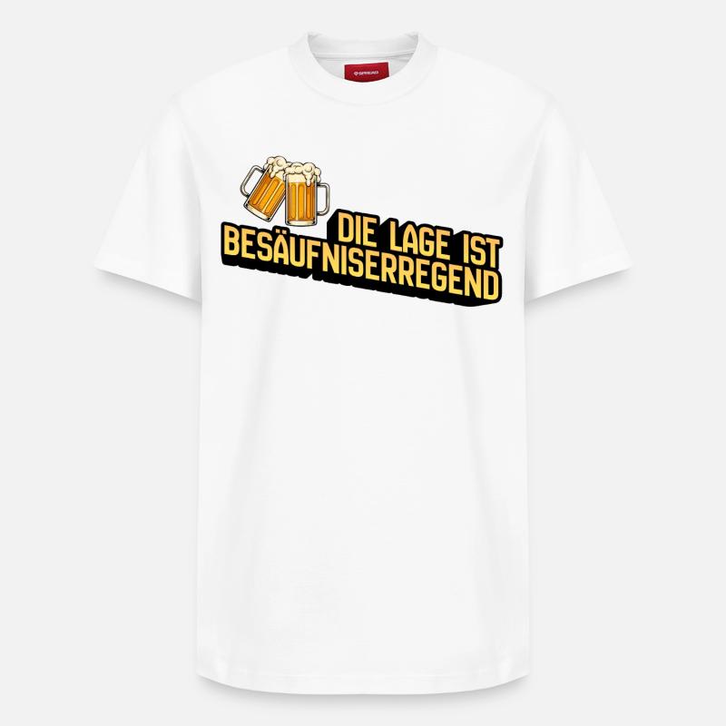La situation est l’ivresse - T-shirt unisexe décontracté en coton Supima – de SPREAD - blanc
