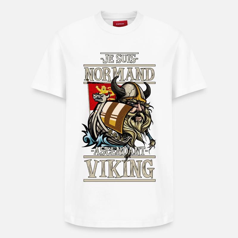Ascendant vicking - T-shirt unisexe décontracté en coton Supima – de SPREAD - blanc