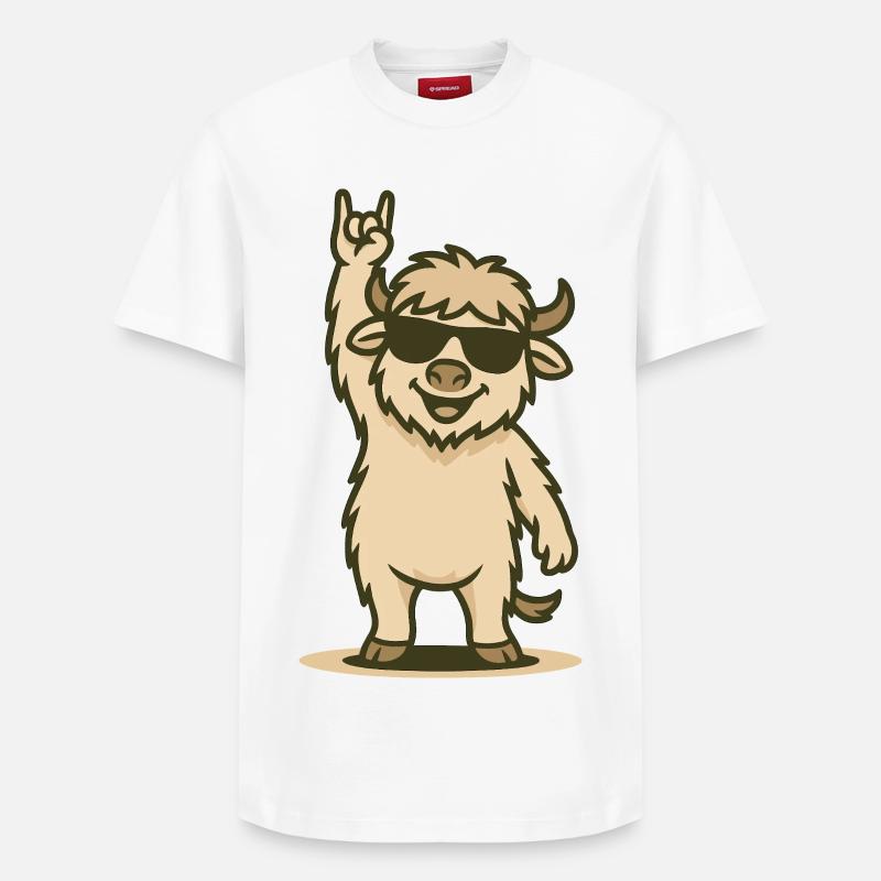 Rock’n’Yak Bébé - T-shirt unisexe décontracté en coton Supima – de SPREAD - blanc