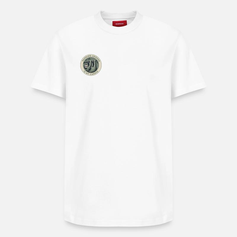 Traîner, c’est mon cardio - T-shirt unisexe décontracté en coton Supima – de SPREAD - blanc