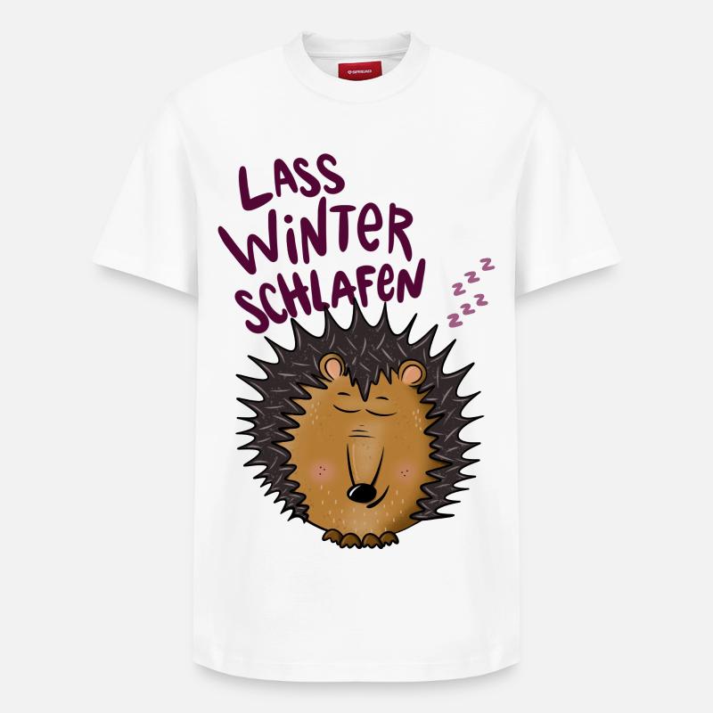 Hérissons en hibernation - T-shirt unisexe décontracté en coton Supima – de SPREAD - blanc