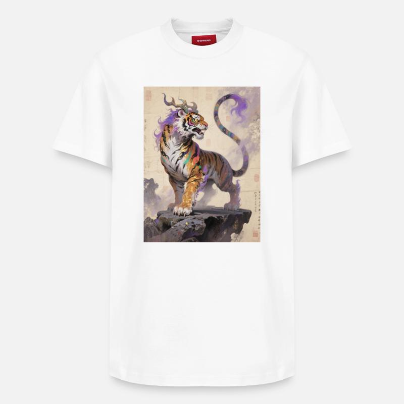 L'Éternité d'Or : Zouwu – Absolu - T-shirt unisexe décontracté en coton Supima – de SPREAD - blanc