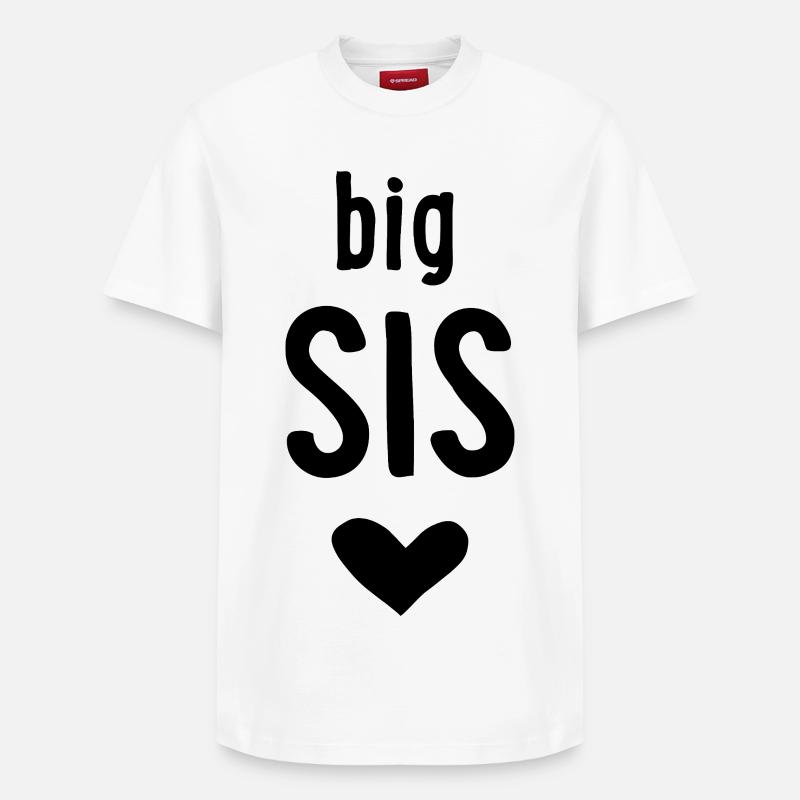 Grande Sœur - T-shirt unisexe décontracté en coton Supima – de SPREAD - blanc