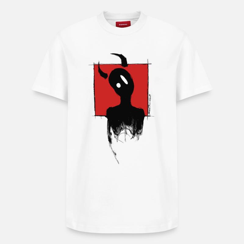 Devil Boy - Relaxed Unisex Supima Cotton T-Shirt – by SPREAD - white